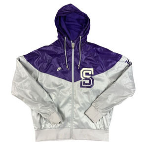 Nike Sportswear WS Purple Gray Windbreaker Women Size XXL‎